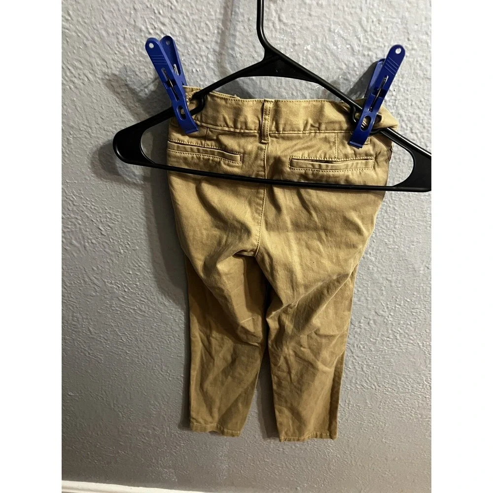 Children's Place Boys Youth 7 Slim‎ Khaki Chino Adjustable Waist Pants